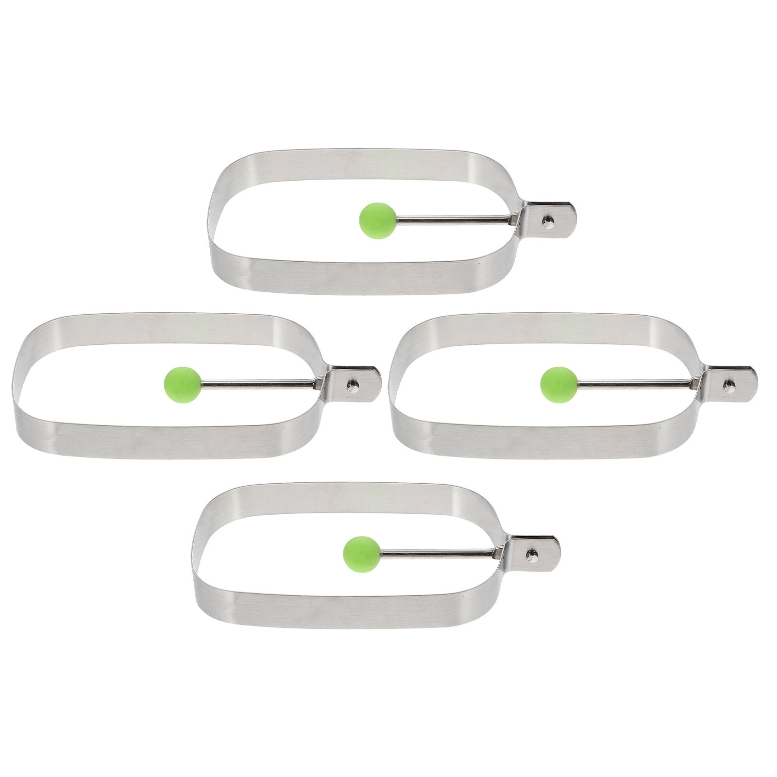 Camping Cooking Ring - 4 Pezzi Anello per Uova Quadrato