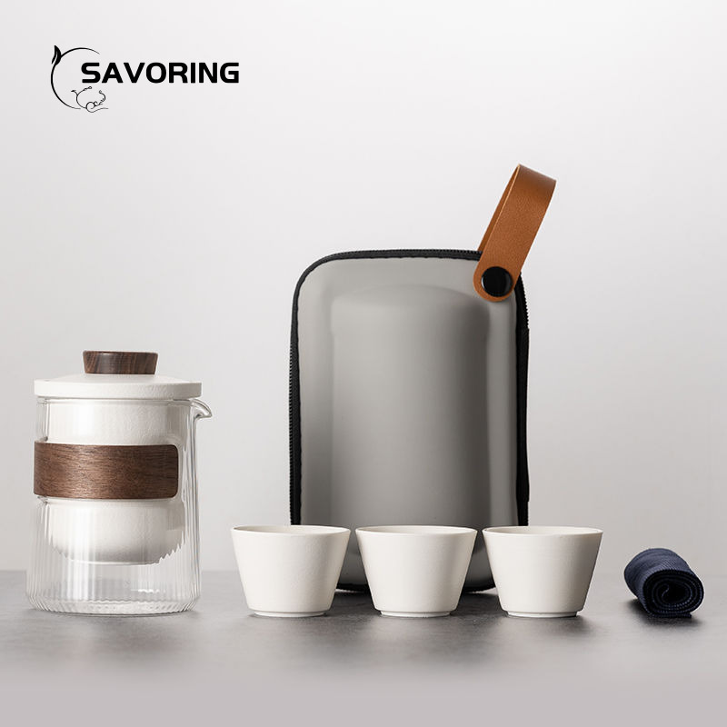 Camping Cooking Gear - Semplice set da tè in ceramica