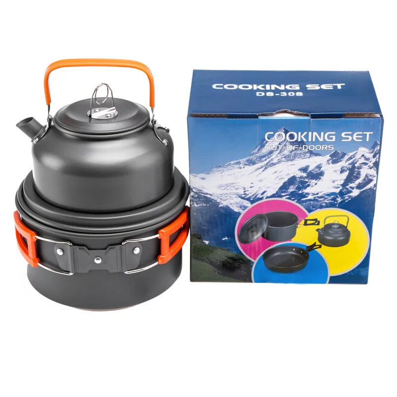 Camping Cooking Kettle - Pentola da esterno Bollitore Kit di
