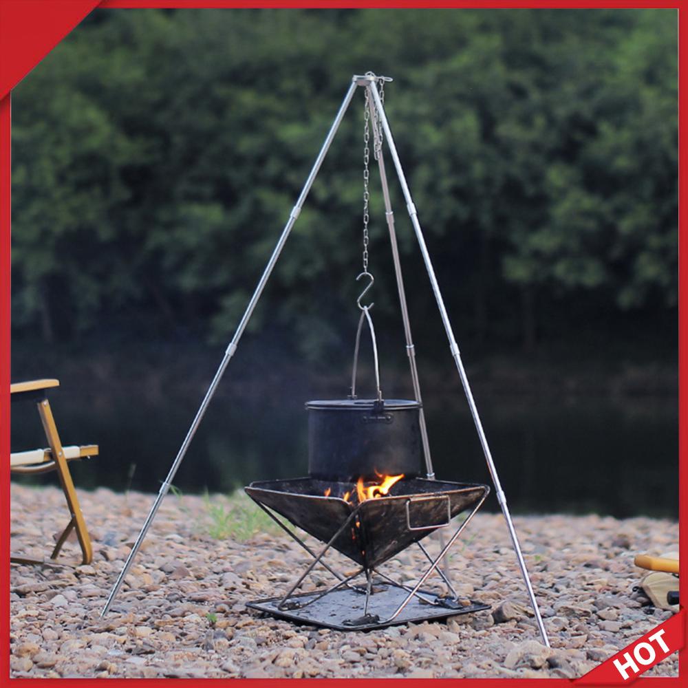 Camping Cooking Tripod - Treppiede Portatile per Cucina all'Aperto, Supporto