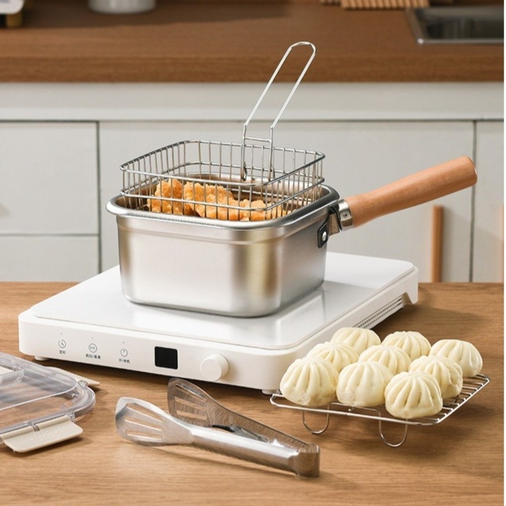 Camping Cooking Kettle - Padella portatile in acciaio inossidabile di