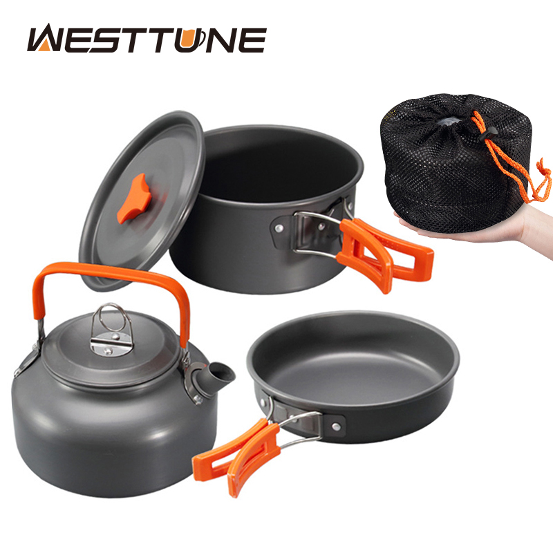 Camping Cooking Can - WESTTUNE Kit di pentole da campeggio