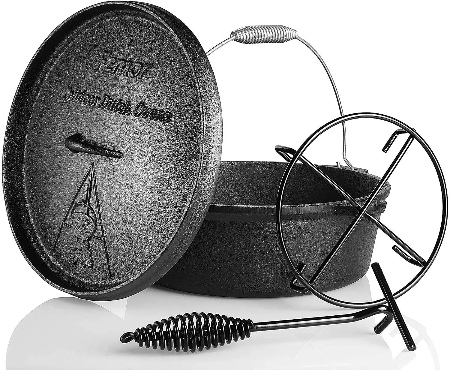Camp Dutch Oven Cast - Forno olandese Femor in ghisa 5,8