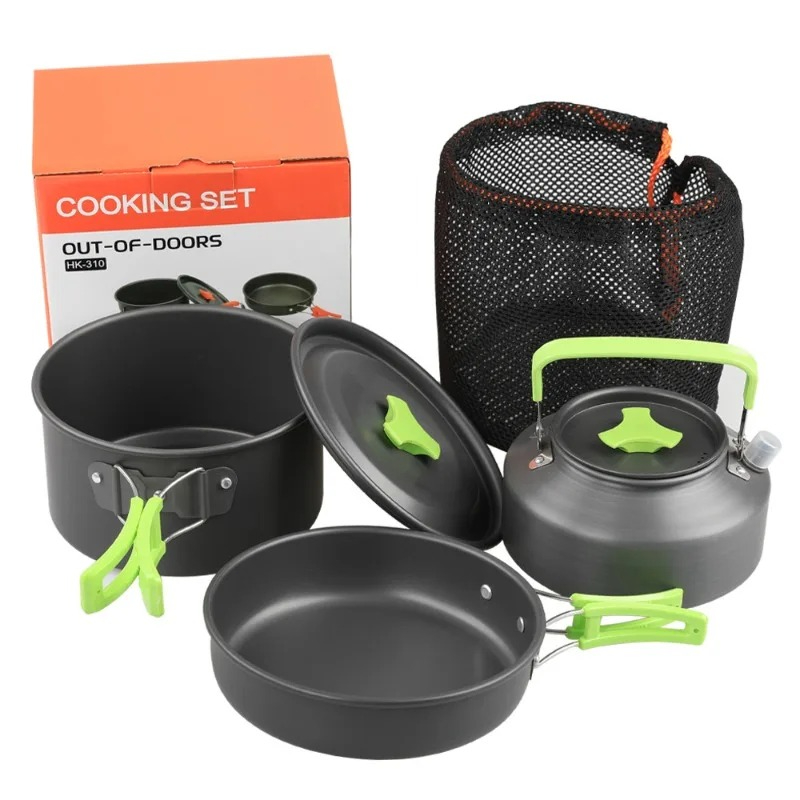 Camping Cooking Kettle - Set da Cucina per Campeggio, Set