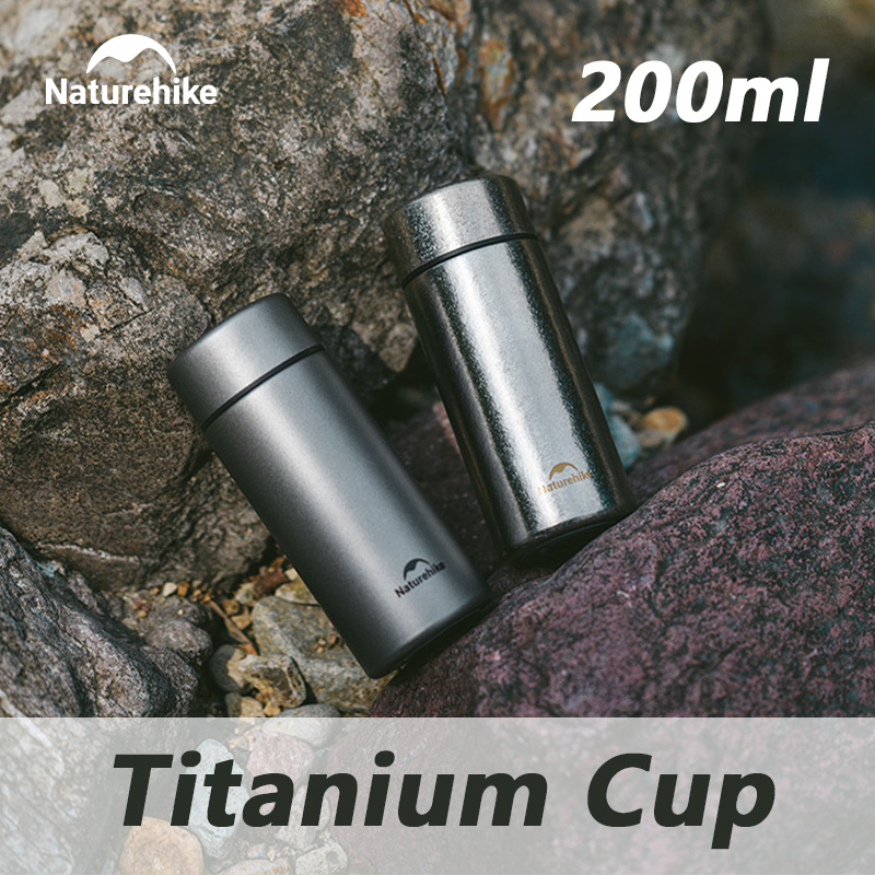 Camping Cooking Mug - Tazza Termica Naturehike 200ml in Titanio,