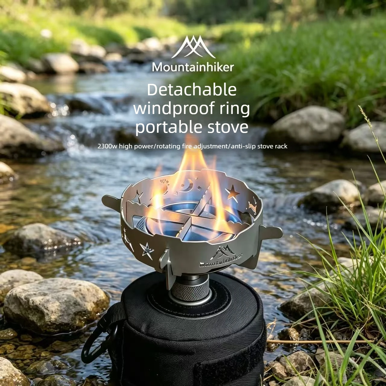 Camping Cooking Ring - Fornello da Campeggio con Anello Antivento