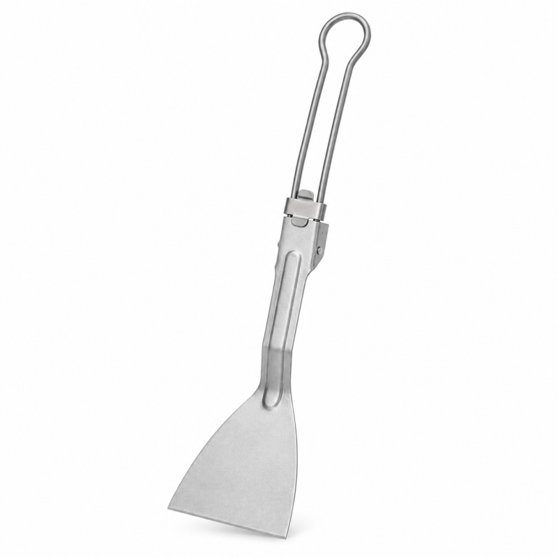 Camping Cooking Lightweight - Spatola Pieghevole in Titanio Puro, Leggera
