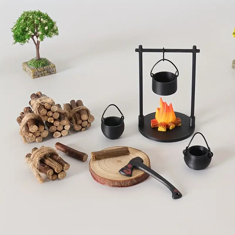 Camping Cooking Gear - Mini falò sospeso stufa pentola casa