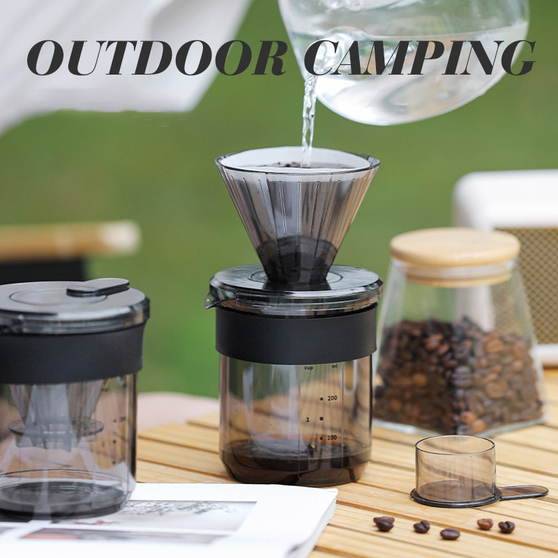 Camping Cooking Gear - Caffettiera tre in uno preparata a