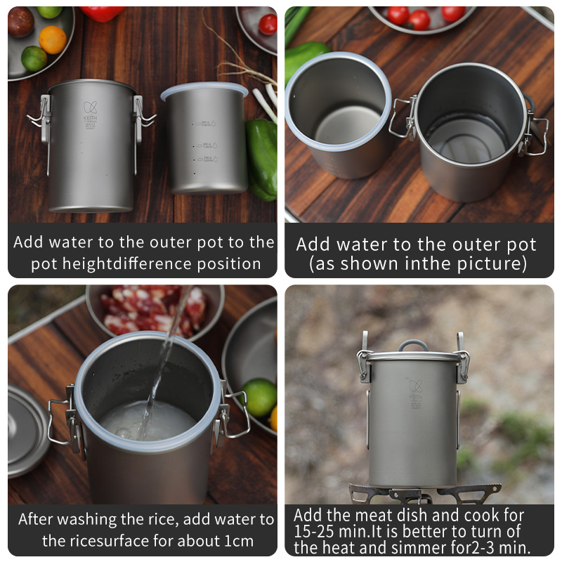 KEITH Pentola per riso in tita - Camping Cooking Can recensione e prezzo
