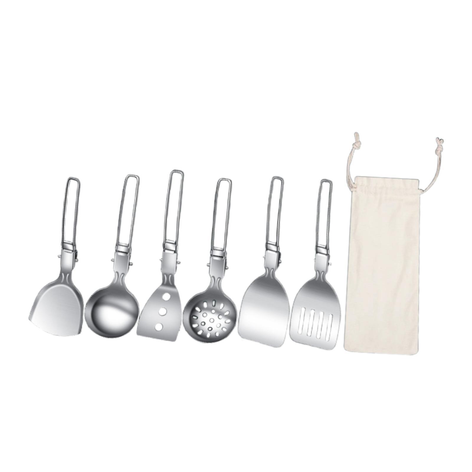 7 pezzi set di utensili da cuc - Camping Cooking Essentials Kit recensione e prezzo