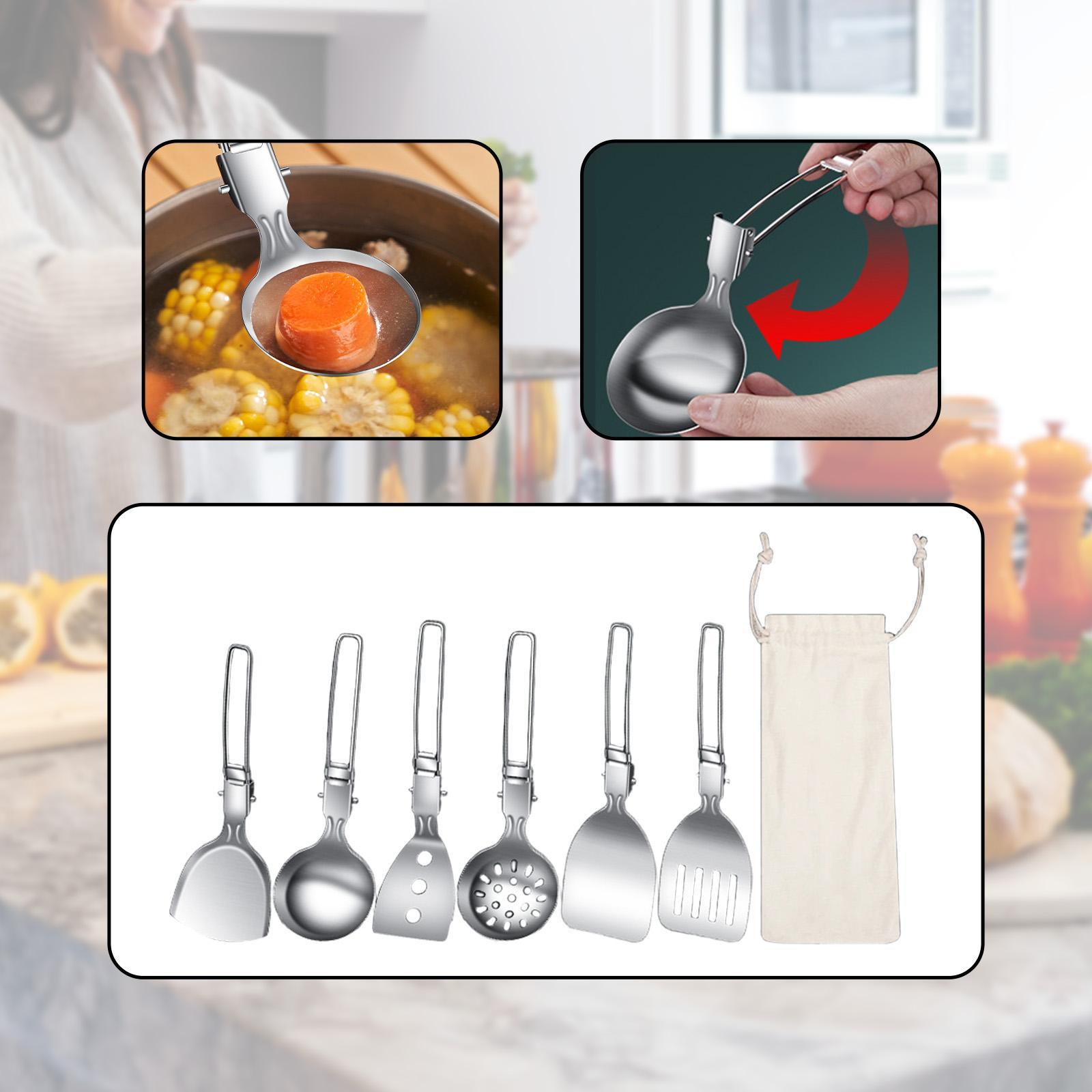 7 pezzi set di utensili da cuc - Camping Cooking Essentials Kit recensione e prezzo