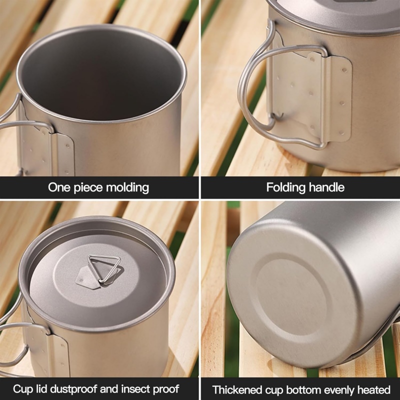 Tazza da campeggio in titanio  - Camping Cooking Tool Set recensione e prezzo