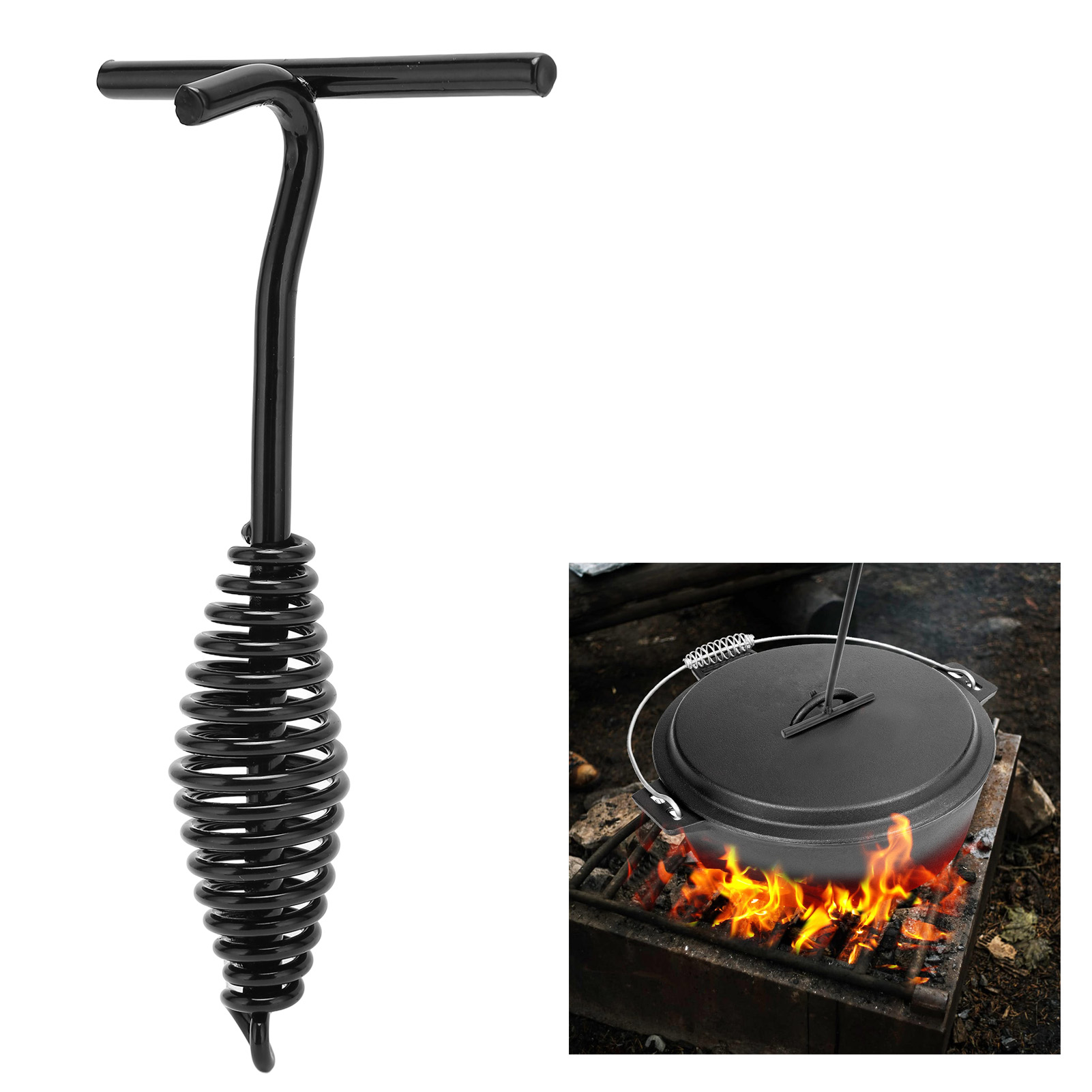 Sollevatore per coperchio per  - Camp Dutch Oven Cast recensione e prezzo