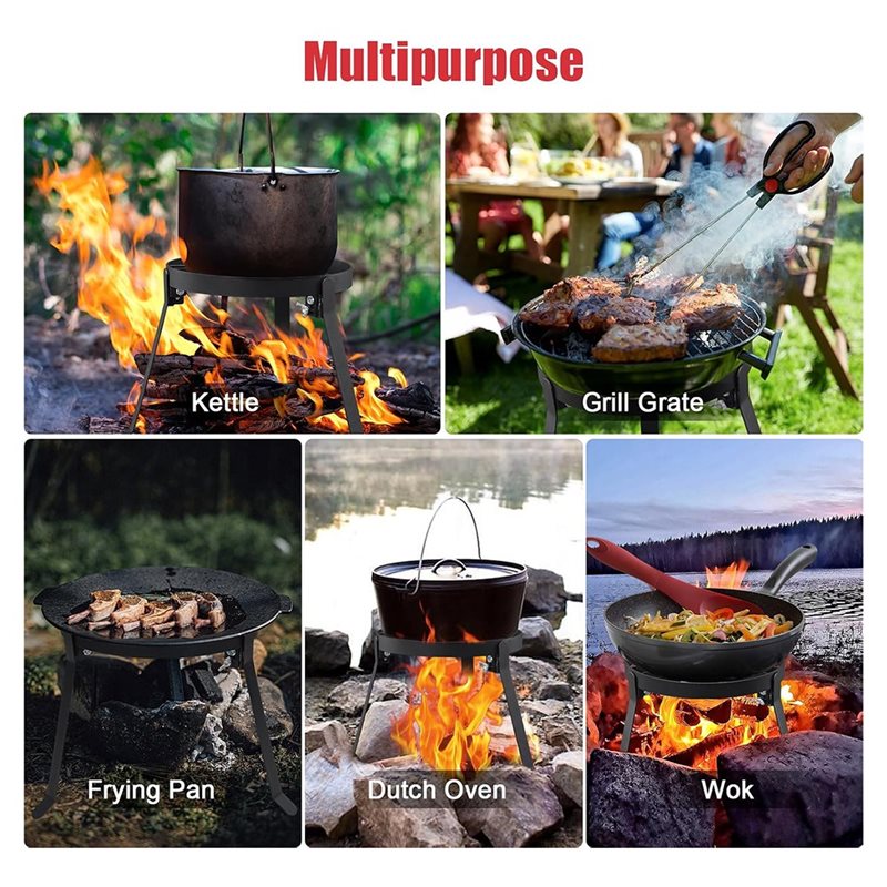 A02F-Griglia BBQ Pieghevole Po - Camping Cooking Over Fire recensione e prezzo