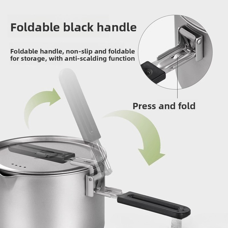 Set di pentole in titanio puro - Camping Cooking Set Lightweight recensione e prezzo