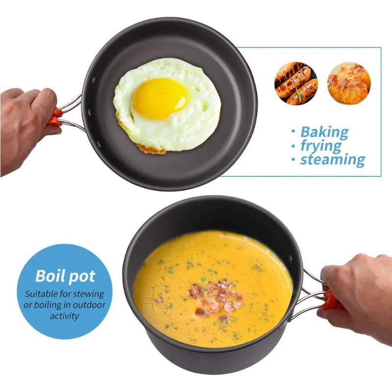 Set da Cucina per Campeggio, S - Camping Cooking Kettle recensione e prezzo