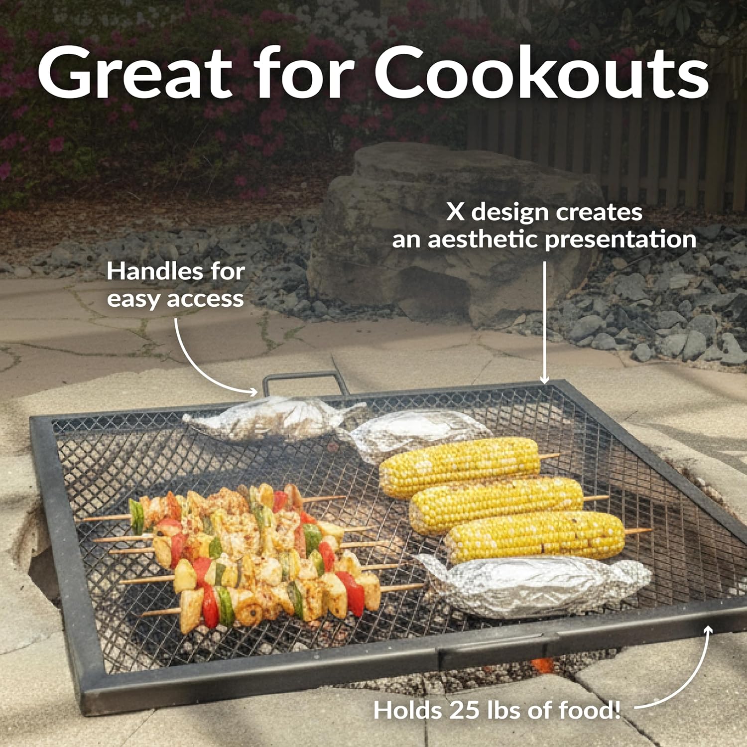 Griglia per braciere in acciai - Camping Cooking Rack recensione e prezzo