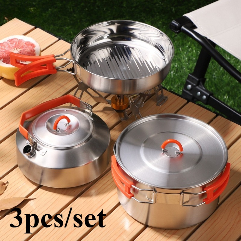 Set di utensili da cucina da c - Camping Cooking Set Lightweight recensione e prezzo