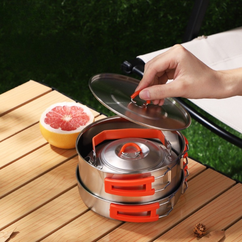 Set di utensili da cucina da c - Camping Cooking Set Lightweight recensione e prezzo