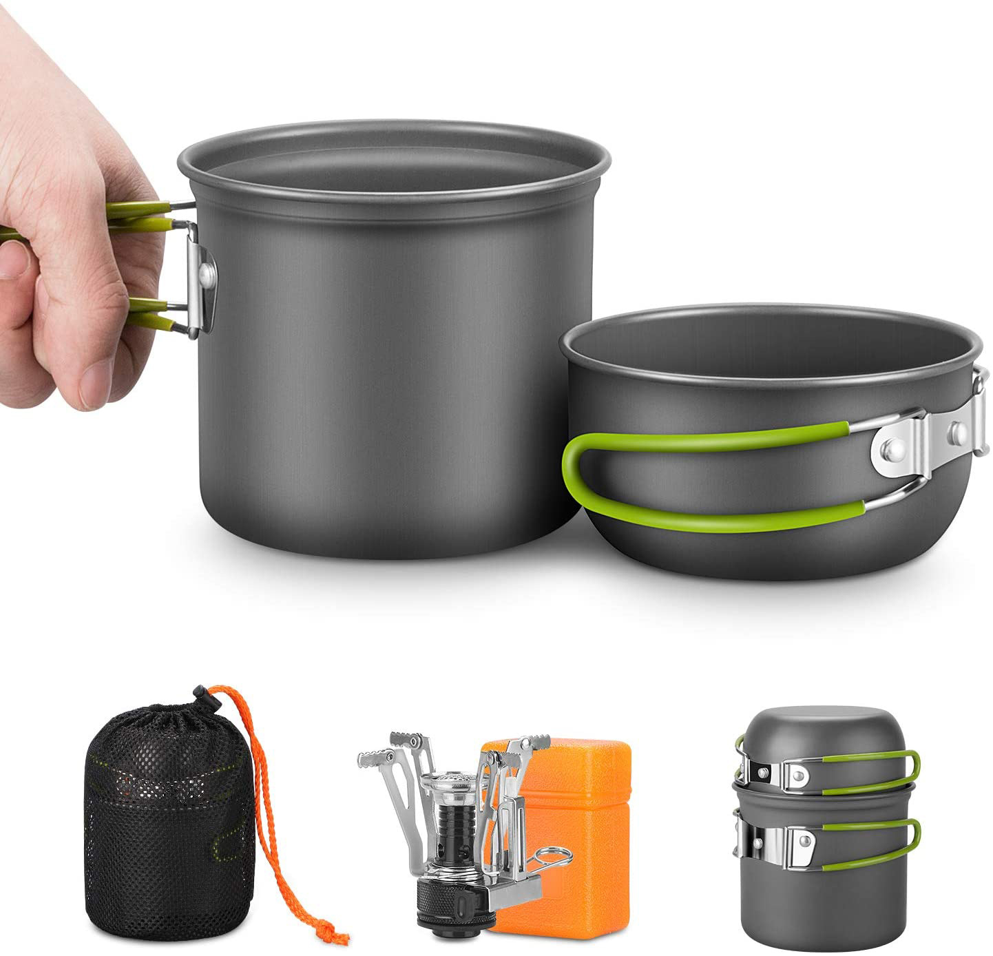 Kit di pentole da campeggio co - Camping Cooking Kit Box recensione e prezzo