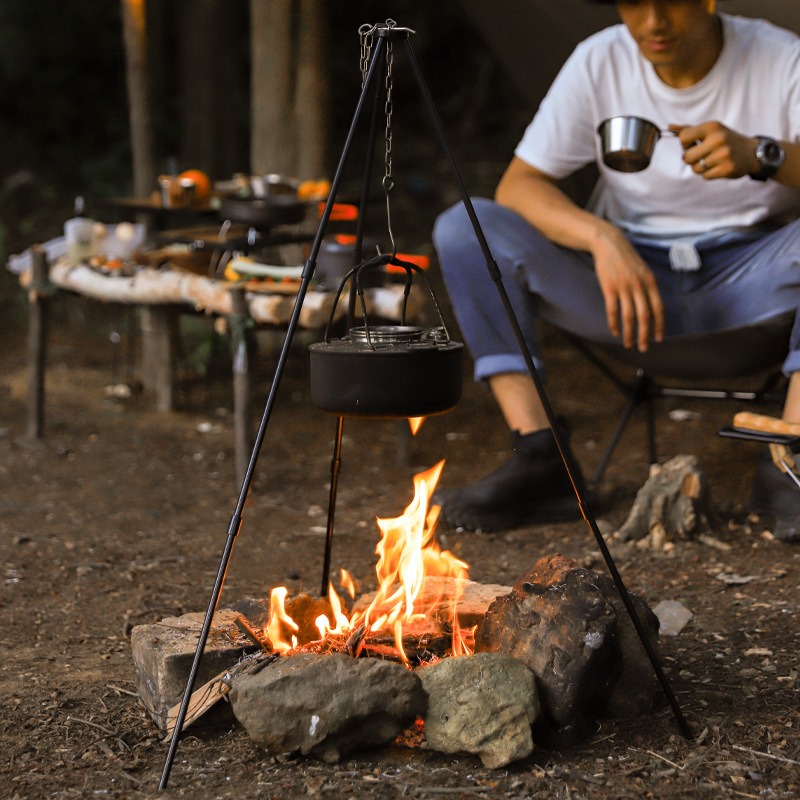 Treppiede Portatile per Cucina - Camping Cooking Tripod recensione e prezzo