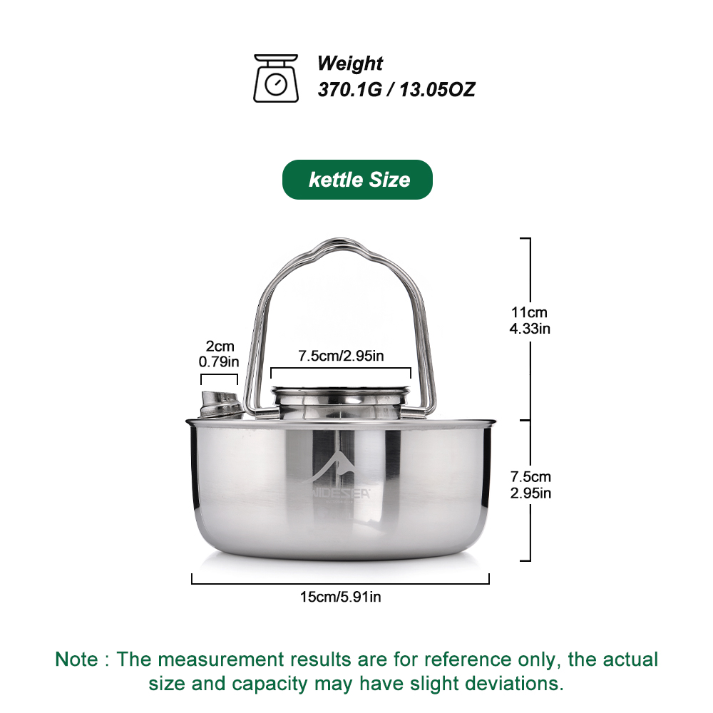 Widesea Camping Outdoor 1.7L S - Camping Cooking Kettle recensione e prezzo