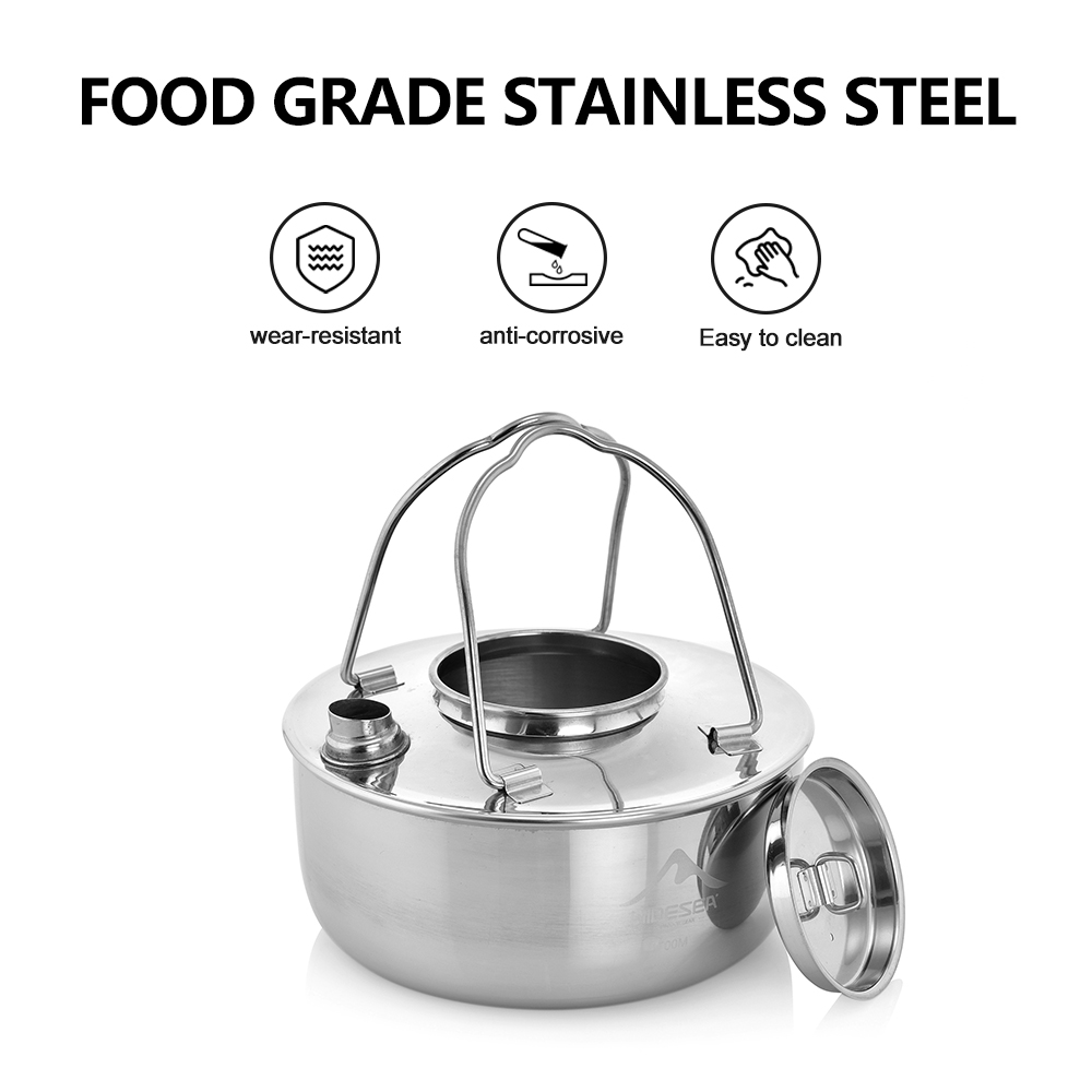 Widesea Camping Outdoor 1.7L S - Camping Cooking Kettle recensione e prezzo