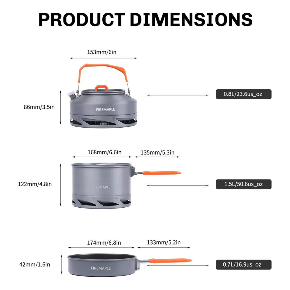Fire Maple Campeggio Pentolame - Camping Cooking Kettle recensione e prezzo