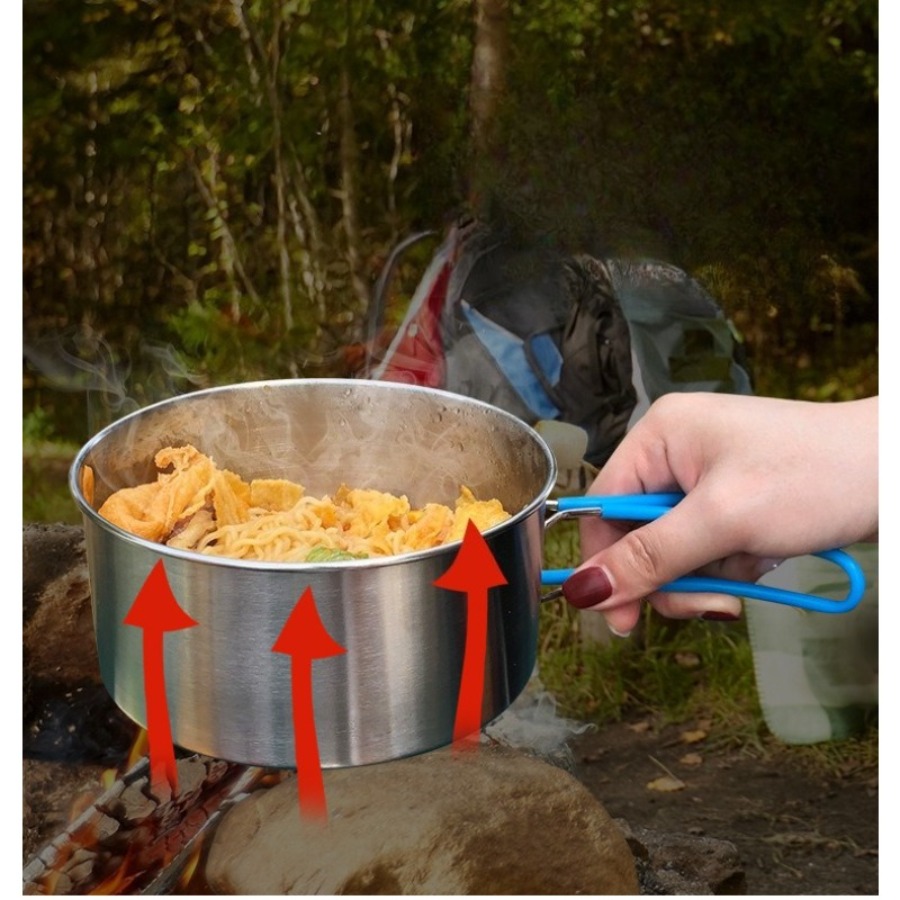 Set da 8 pezzi di utensili da  - Camping Cooking Kettle recensione e prezzo