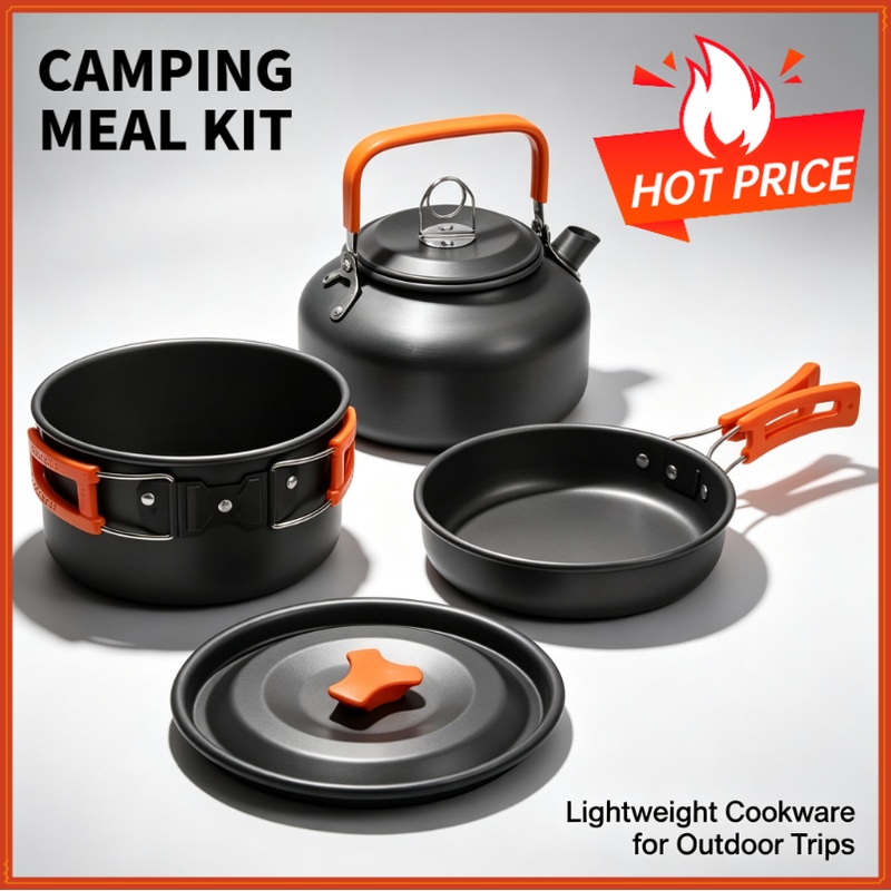 Set da cucina da campeggio, pe - Camping Cooking Kettle recensione e prezzo