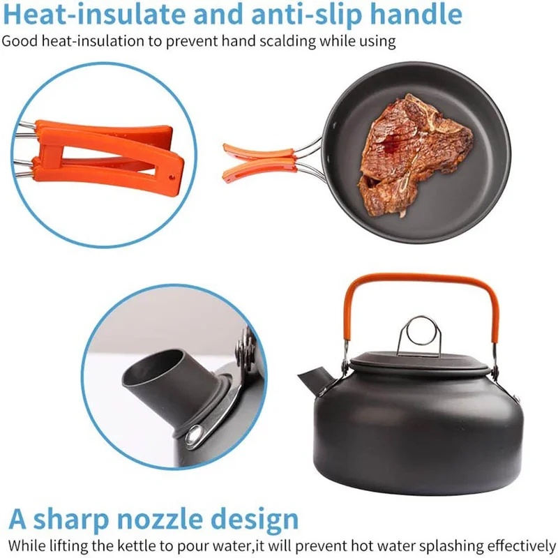 Set da cucina da campeggio, pe - Camping Cooking Kettle recensione e prezzo